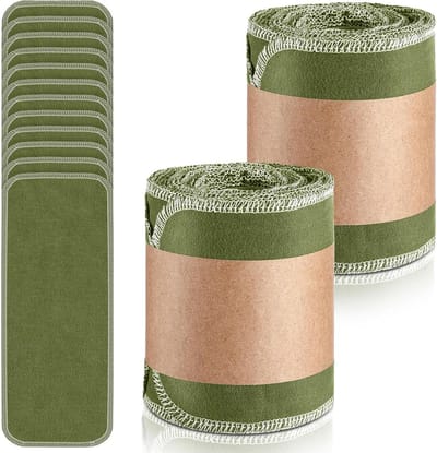 Herbruikbare Toiletrollen - Wasbaar Papier - Afval Verminderen - Zacht Katoen - 30 Stuks - Groen