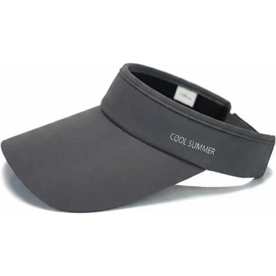 Zomer IJszijde Koelende Zon Hoed Anti-UV Rekbaar Verstelbare Sport Vizier Lange Rand Lege Top Baseballpet Tennis gray