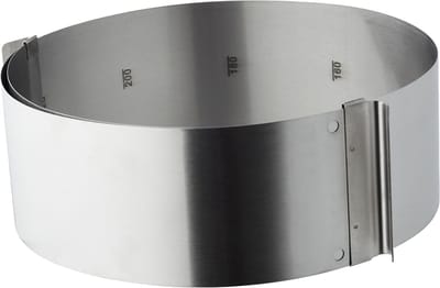 Funktion Verstelbare Taartring 8 cm 18/0 ss