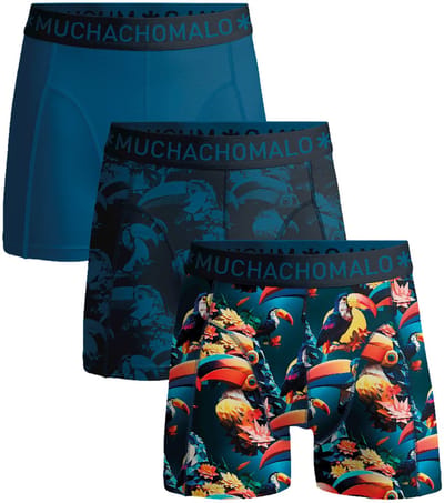 Muchachomalo Boxershorts Heren - 3 Pack - Maat M - 95% Katoen - Mannen Onderbroeken