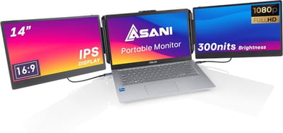 Draagbare Monitor - Extra Scherm - Productiviteit Vergroten - Single Cable Connectie - 13.3 Inch - Zwart