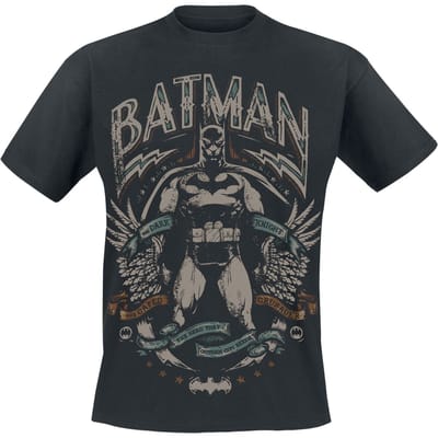 Batman T-shirt - Crusader - S tot XXL - voor Mannen - zwart