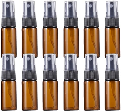 Dailygoody - Amber Glazen Flesjes - Flesjes voor Parfum - Ideaal voor