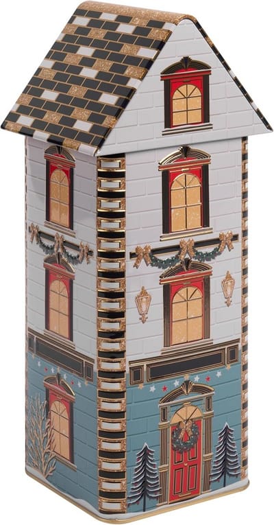 Kerstblik in Parijse Huisstijl - Decoratie en Bewaardoos voor Koekjes en Peperkoek