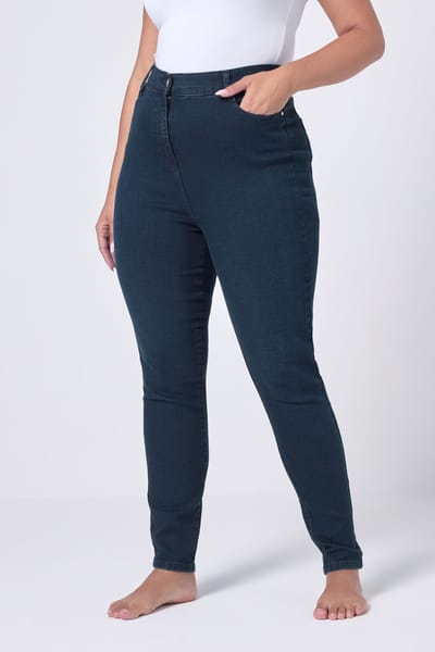 Yours Blauwe Ava Stretch Skinny Jeans Size 42