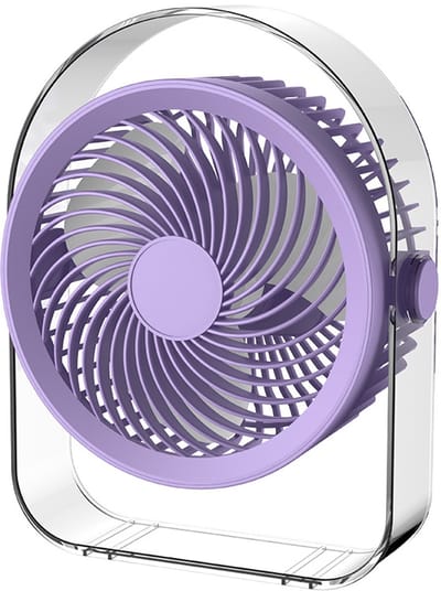 Ventilatoren-Stille Tafelventilato - USB Oplaadbaar - 20dB Fluisterstil - 330° Draaibaar - Persoonlijke Bureauventilator voor Slaapkamer en Kantoor