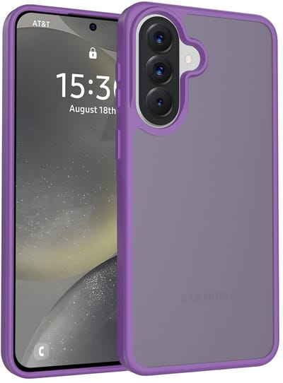 Solidenz Frosted geschikt voor Samsung Galaxy A56 / A36 hoesje - Paars
