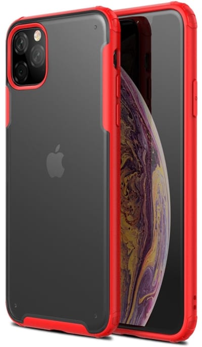 Clear Hybrid Case geschikt voor iPhone 11 Pro Max | Clear back geschikt voor iPhone hoesje met Frosted Clear Achterkant en TPU | geschikt voor Apple iPhone 11 Pro Max 6.5 inch case | Backcover hoes