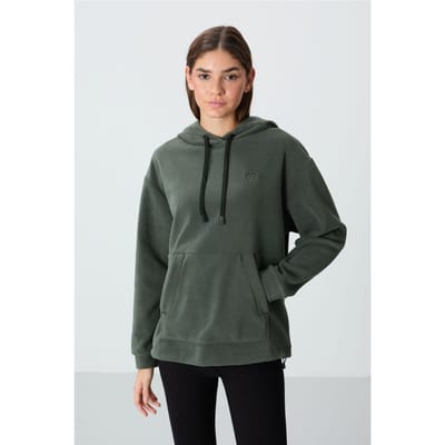 Overmaatse Pluche Hoodie Met Borduursel