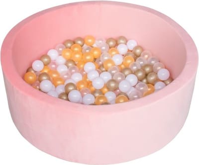 Born Lucky Ballenbak / Ballenbad - 90 x 30 x 5 cm & 200 Ballen Ø6 cm- Velvet Oud Roze
