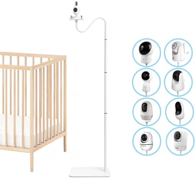 ADEL Babyfoonhouder met Standaard - Universeel voor alle Babyfoon Merken - Extra Stevig Statief met Baby Camera Houder - Incl. NL Handleiding