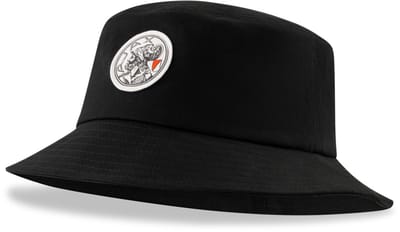 Ajax Bucket Hat Zwart Oud Logo - Ajax Vissershoedje zwart -