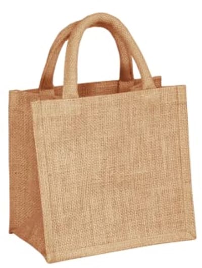 Kleine Jute Draagtassen - 10 Stuks, Milieuvriendelijk en Herbruikbaar