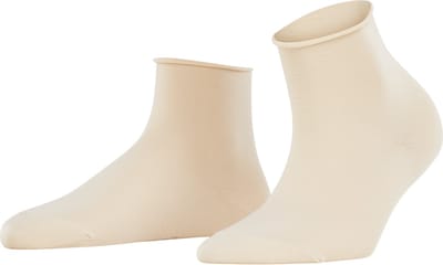FALKE Cotton Touch eenkleurig katoen sokken dames beige - maat 35-38