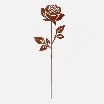 Corten stalen roos,decoratie,tuinsteker ,35 cm