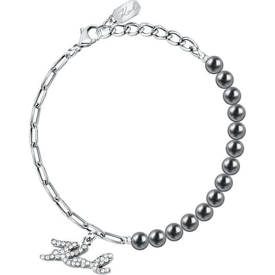 Karl Lagerfeld - KLAYR10 - Armband - Dames - PEARL - 17+3 cm