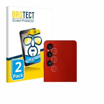 BROTECT - Screenprotector voor Sony Xperia 1 VI (ALLEEN Camera Lens) - Folie Beschermfolie transparant 2 Stuks