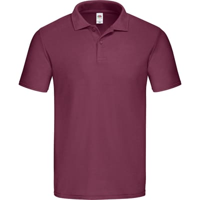 Fruit of the Loom Unisex Adult Origineel Poloshirt (Bourgondië)