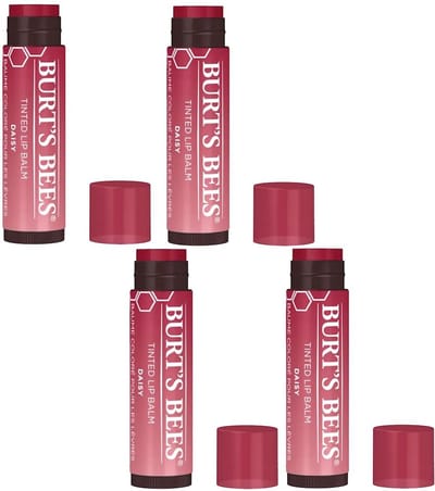 BURT'S BEES - Tinted Lip Balm Daisy - 4 Pak - Voordeelverpakking