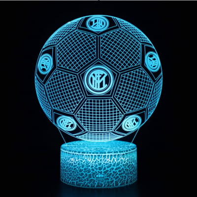 Daity 1 Pack - Voetbal 3D Nachtlampje, met afstandsbediening en touchbediening, instelbare helderheid, USB- en batterijgevoed, het beste cadeau voor sportliefhebbers, jongens en meisjes.