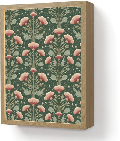 Wandlamp 30x40 cm - Oplaadbaar - Patroon - Botanisch - Kleurrijk - Wandlampen binnen woonkamer - Slaapkamer lamp - Decoratieve nachtlamp - Vloerlamp draadloos
