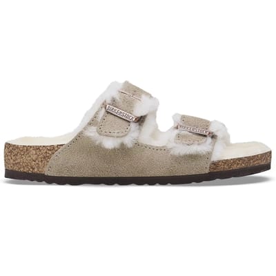 Meisjes sandalen Birkenstock Arizona Shearling Suede Leather/Fur