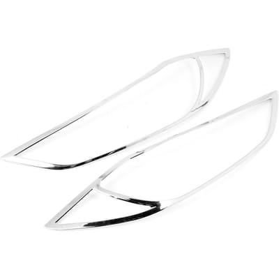 2 stuks Auto Buitenkant Koplampafdekking Voorlicht Lamp Trim Past voor HYUNDAI Elantra 2018 2019 white