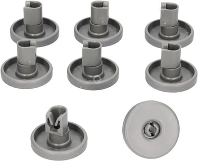 Vaatwasser Mand Wielen - Onderdelen Vaatwasser Rolletjes - Keuken Organisatie - Universele Kooirollen - 40 mm Diameter - Donkergrijs