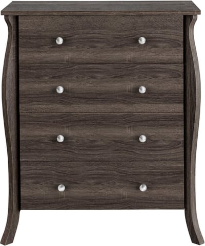 Ludwig-Commode - 4-laden - Grijs Eiken