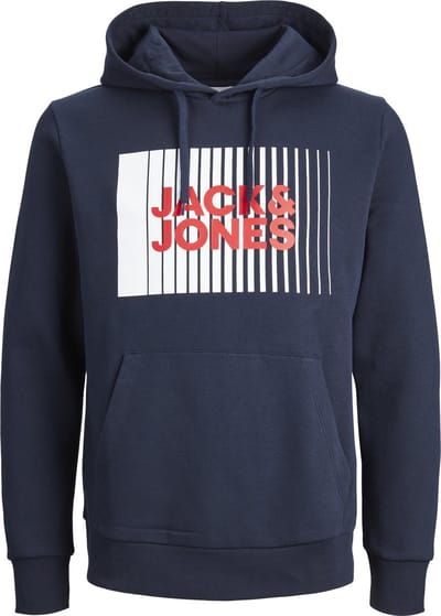 JACK&JONES JJECORP LOGO SWEAT HOOD PLAY NOOS Heren Trui - Maat M