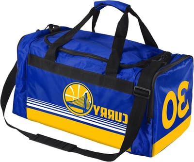 Duffle Tas - Sporttas Gymtas - Sporten Reizen - Gestreepte Core - 44 x 30 x 5 cm - Blauw Geel