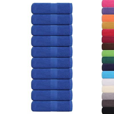 vidaXL - Washandjes - FROGN - 10 - st - 30x30 - cm - 360 - g/m² - blauw