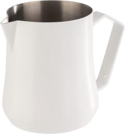 Melk- en universele kan van roestvrij staal - 0,5 liter - Wit-gepoedercoat