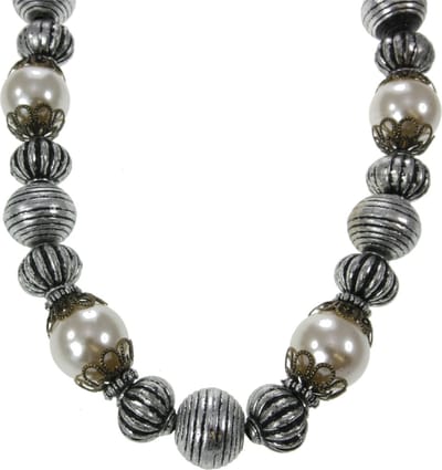 Behave - Halsketting met parels en kralen - retro chic - avondlook
