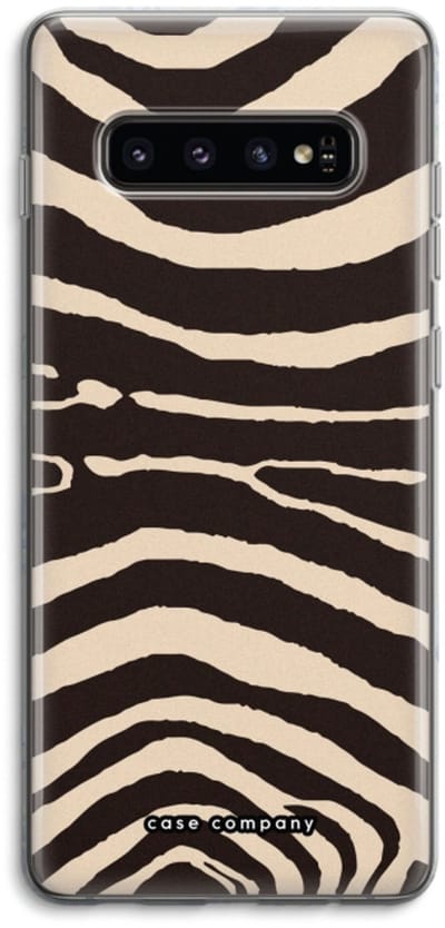Case Company® - Hoesje geschikt voor Samsung Galaxy S10 4G hoesje - Arizona Zebra - Soft Cover Telefoonhoesje - Bescherming aan alle Kanten en Schermrand