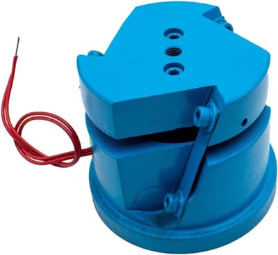 Trilplaat Basis - Precisie Stroombron - Onderdelen Monteren - 20W Vermogen - 80mm Diameter - Blauw Wit