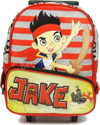 Jake en de Nooitgedacht Piraten Rugzak Trolley Rugtas School Tas 2-5 jaar Disney