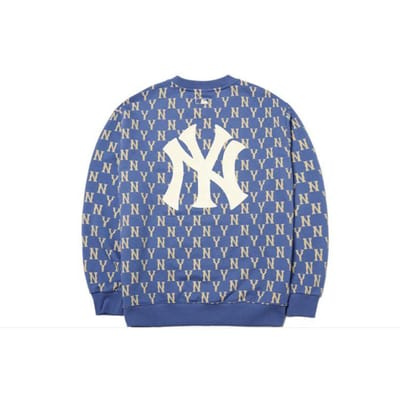 Sweat à capuche imprimé MLB New York Yankees Unisexe Capuches Bleu 3AMTM0614-50BLD XS gray