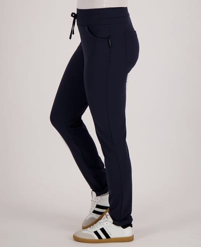 Je m'appelle Travelstof Dames Broek Regular fit Met stretch - Blauw - Maat XS