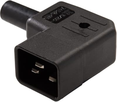 Martin Kaiser MK IEC C20 Toestelstop Rechter Snoeruitgang - 745/SW - E3JTY