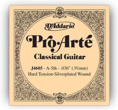 D'Addario J4605 A5 Pro Arte enkele snaar Hard Tension 036/J46 - Enkele snaar voor gitaar