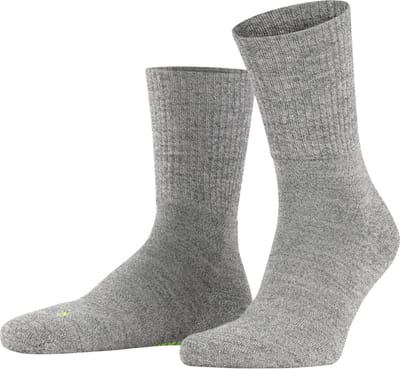 FALKE Walkie Light eenkleurig wol functioneel materiaal sokken unisex grijs - maat 39-41