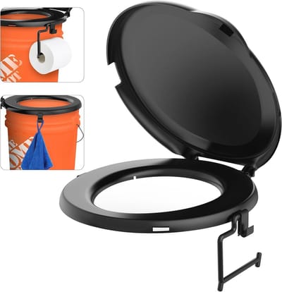 Draagbare toiletbril voor emmers - Campingtoilet met deksel voor buitenactiviteiten, noodgevallen en reizen