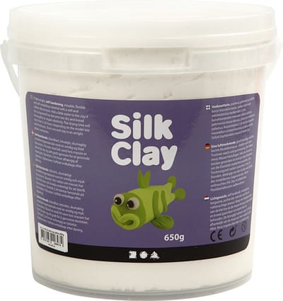 Silk Clay Wit – Zelfhardende Klei – Zachte Lichtgewicht Boetseerklei – 650 Gram