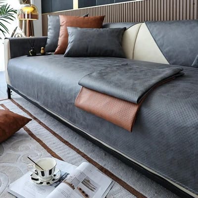 Waterdichte Bankhoes Woonkamer Huisdier Hond Kinderen L-vormige Bankmat Antislip Combinatie Anti Kattenkrab Bank Handdoek Huisdecoratie 90x120cm 1pc