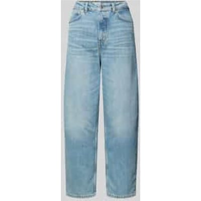 Wide fit jeans van katoenmix model 'LARA'