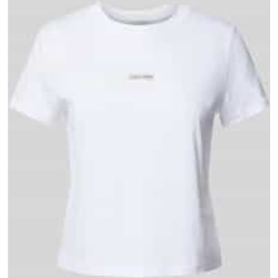 Regular fit T-shirt met labelpatch