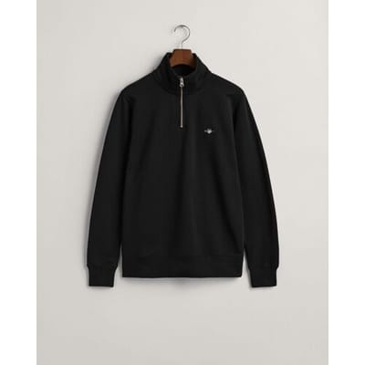 Gant Trui Shield Half-Zip Sweat Zwart / male