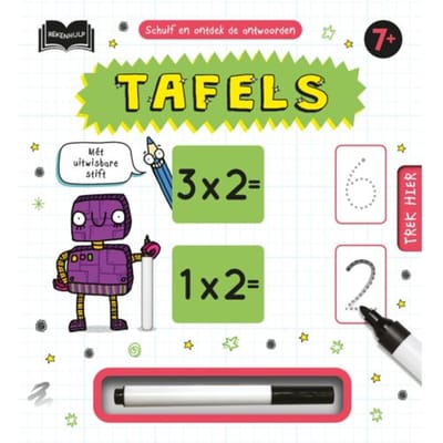 Schuif en ontdek - Tafels Kartonboekjes