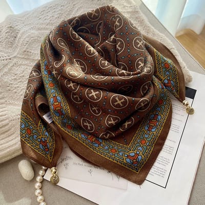 Magnetische sluiting doekjes - 70cm - katoen-linnen halsdoekjes - comfortabele nekwarmer - elegant en veelzijdig te combineren - ook te gebruiken als blouse, sjaal of decoratieve accessoire -Katoenen handdoek - koperen knop
